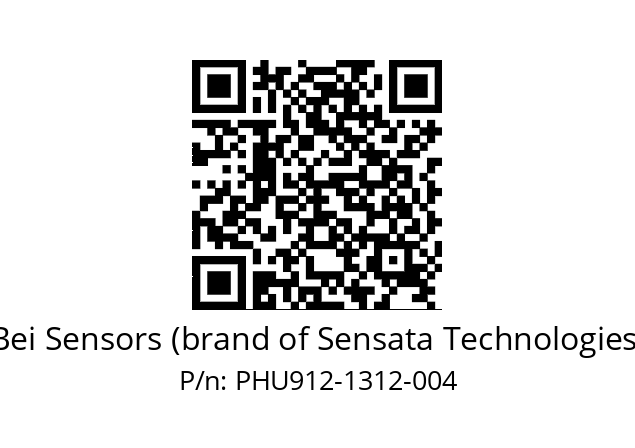  PHU9_12//PSSG//13B12D5//S6R//U0D4-- Bei Sensors (brand of Sensata Technologies) PHU912-1312-004