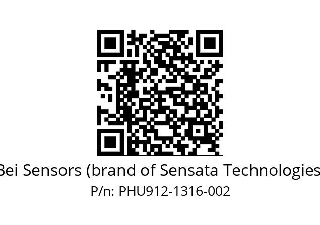  PHU9_12//PBGB//13B16//BTR//U0DA-- Bei Sensors (brand of Sensata Technologies) PHU912-1316-002