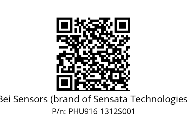  PHU9S16//PSSG/08/13B12D5//00R005//U0--CB Bei Sensors (brand of Sensata Technologies) PHU916-1312S001