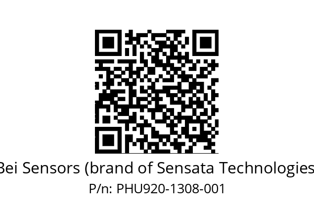  PHU9_20//PSSB//13B08D4//S6R//U1---- Bei Sensors (brand of Sensata Technologies) PHU920-1308-001