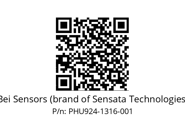  PHU9_24//PBBB//13B16//BCR//U0---- Bei Sensors (brand of Sensata Technologies) PHU924-1316-001