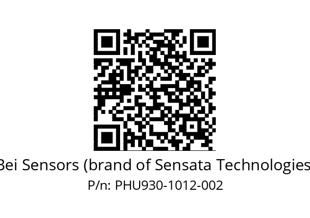  PHU9_30//PSSG//10B12D4//S6R//--DA-- Bei Sensors (brand of Sensata Technologies) PHU930-1012-002