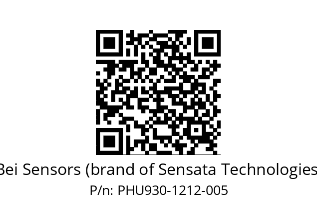  PHU9_30//PSSG//12B12D4//S6R// Bei Sensors (brand of Sensata Technologies) PHU930-1212-005