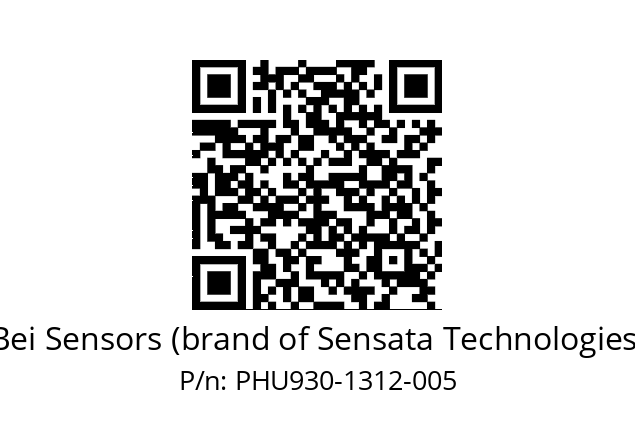  PHU9_30//PSSG//13B12D5//S5R050// Bei Sensors (brand of Sensata Technologies) PHU930-1312-005