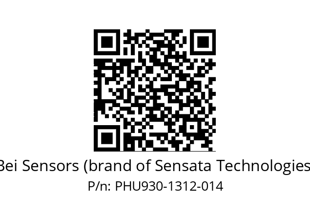  PHU9_30//PSSB//13B12D5//S6R//--DA-- Bei Sensors (brand of Sensata Technologies) PHU930-1312-014