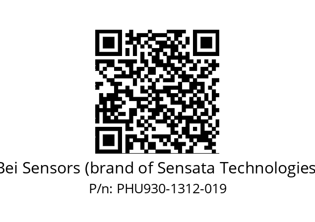  PHU9_30//PSSB//13B12D5//S5R020//--DA-- Bei Sensors (brand of Sensata Technologies) PHU930-1312-019