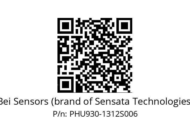  PHU9S30//PSSG/0F/13B12D5//SDR//--DA-- Bei Sensors (brand of Sensata Technologies) PHU930-1312S006