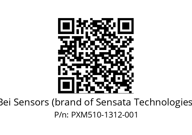  PXM5_10//PPXG//13B12D5//P6R// Bei Sensors (brand of Sensata Technologies) PXM510-1312-001