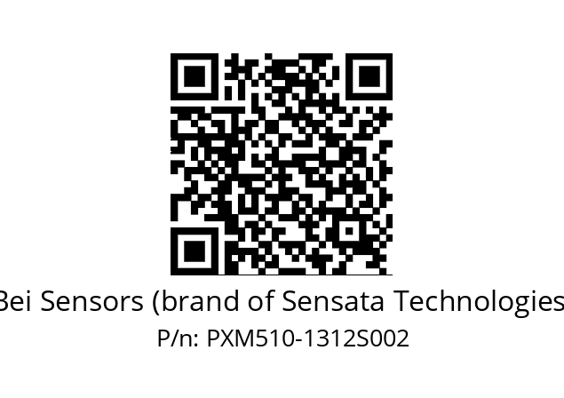  PXM5S10/AB/PSSG//13B12D5//TDR020// Bei Sensors (brand of Sensata Technologies) PXM510-1312S002