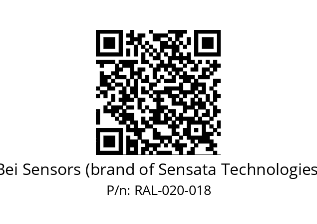  8212/053-8230/119-S9-020 Bei Sensors (brand of Sensata Technologies) RAL-020-018