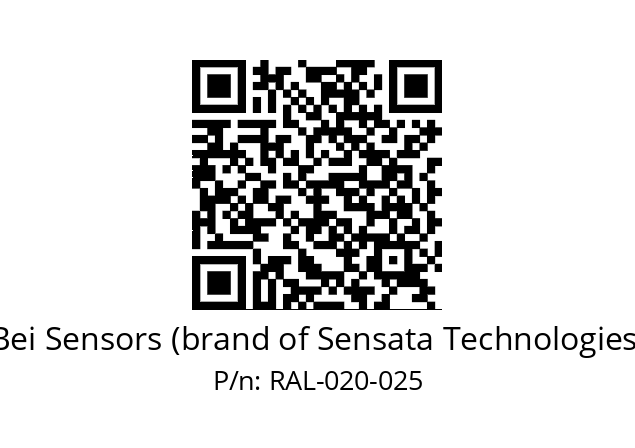  9416/076-8230/050-G5-020 Bei Sensors (brand of Sensata Technologies) RAL-020-025