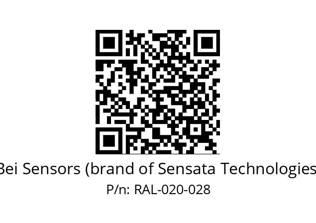  9416/055-8230/050-SB-020 Bei Sensors (brand of Sensata Technologies) RAL-020-028