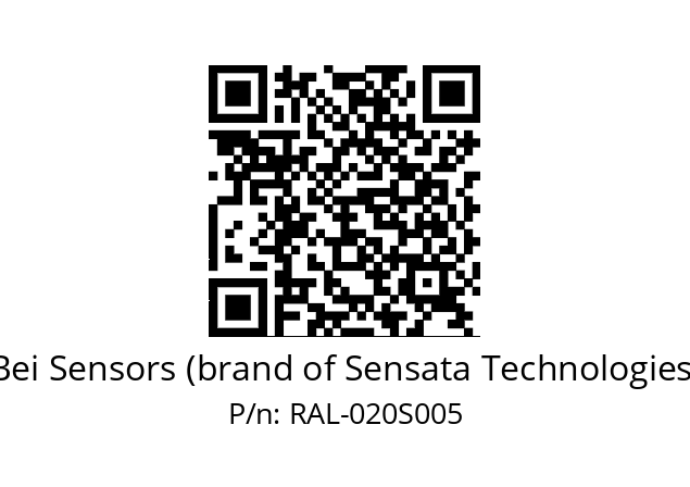  9416/076-8230/070-00-020 Bei Sensors (brand of Sensata Technologies) RAL-020S005