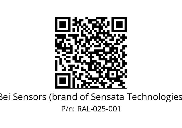  9414/F8/E-8230/020-00-025 Bei Sensors (brand of Sensata Technologies) RAL-025-001