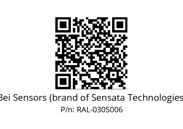  9416/063-8230/119-00-030 Bei Sensors (brand of Sensata Technologies) RAL-030S006