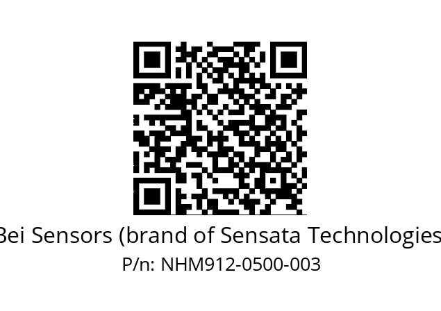  NHM9_12//5V2//C50//V6R// Bei Sensors (brand of Sensata Technologies) NHM912-0500-003