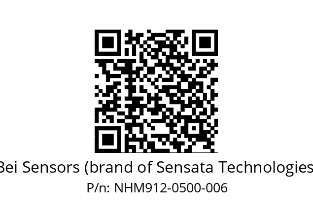  NHM9_12//5VM//C50//V3R020// Bei Sensors (brand of Sensata Technologies) NHM912-0500-006