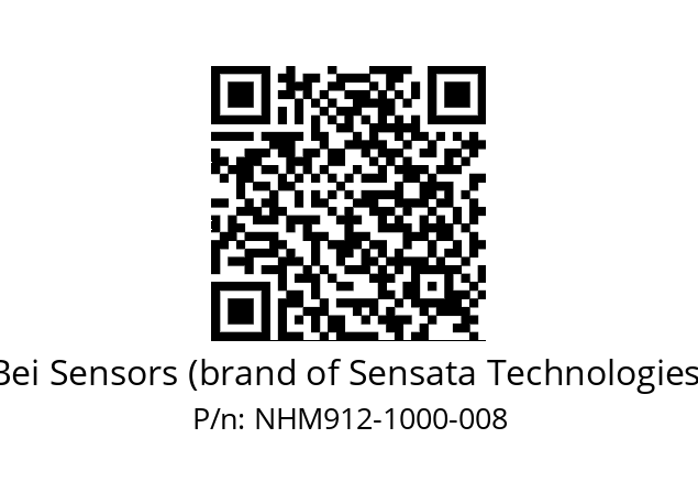  NHM9_12//5NF9//01000C25//N6A// Bei Sensors (brand of Sensata Technologies) NHM912-1000-008