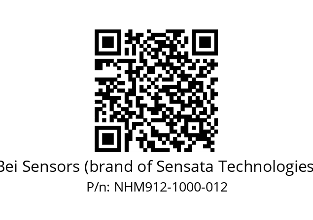  NHM9_12//5NC9//01000M13//NBR// Bei Sensors (brand of Sensata Technologies) NHM912-1000-012