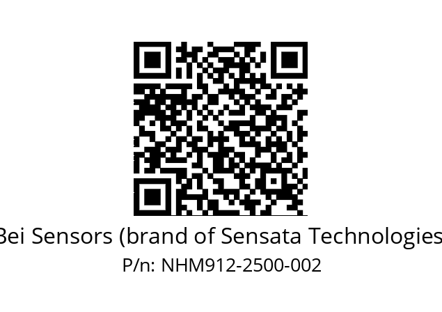  NHM9_12//5NC9//02500M20//N6R// Bei Sensors (brand of Sensata Technologies) NHM912-2500-002