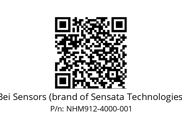  NHM9_12//5NC9//04000D25//N6R// Bei Sensors (brand of Sensata Technologies) NHM912-4000-001