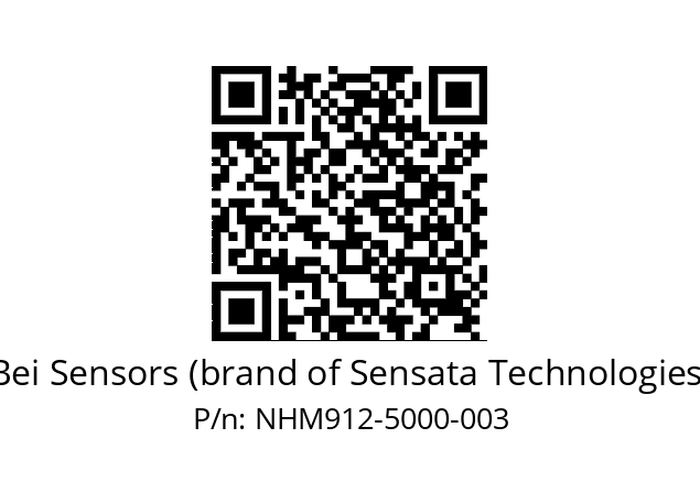  NHM9_12//5NCN//05000C12//N6R// Bei Sensors (brand of Sensata Technologies) NHM912-5000-003