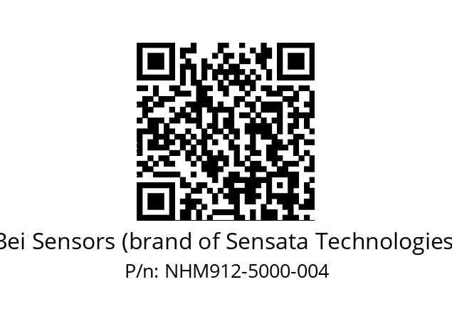  NHM9_12//2NA9//05000D25//NBR// Bei Sensors (brand of Sensata Technologies) NHM912-5000-004