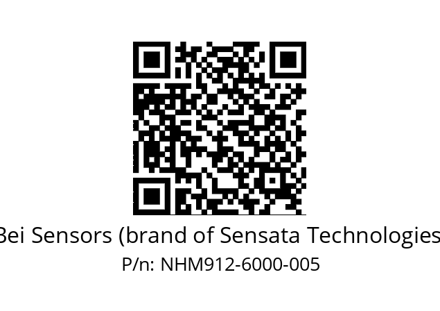  NHM9_12//5V2//M60//VBR// Bei Sensors (brand of Sensata Technologies) NHM912-6000-005