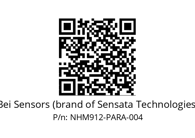  NHM9_12//5V2//PAR//V3R020// Bei Sensors (brand of Sensata Technologies) NHM912-PARA-004