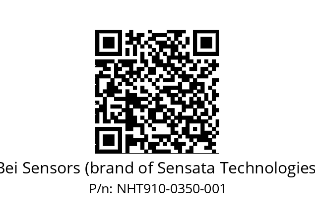  NHT9_10//5VM//C35//V6R// Bei Sensors (brand of Sensata Technologies) NHT910-0350-001