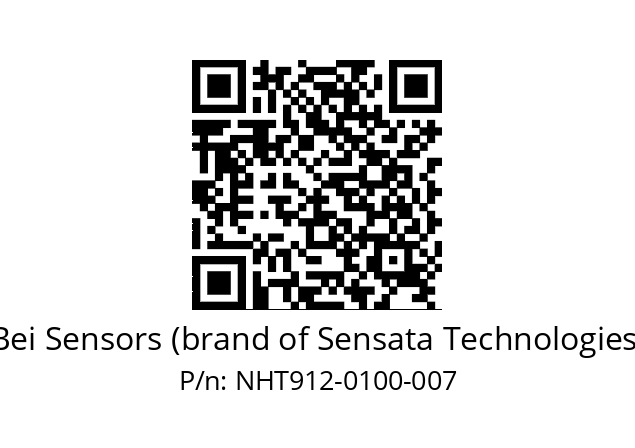  NHT9_12//5V2//C10//V3R020//--DA-- Bei Sensors (brand of Sensata Technologies) NHT912-0100-007