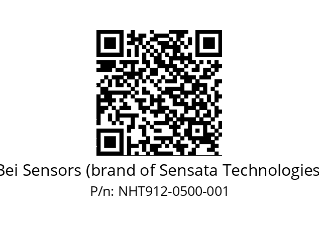  NHT9_12//5NC9//00500C22//N6R// Bei Sensors (brand of Sensata Technologies) NHT912-0500-001