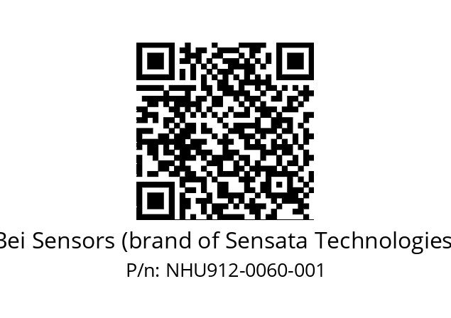  NHU9_12//5V2//D60//V6R//U0DA-- Bei Sensors (brand of Sensata Technologies) NHU912-0060-001