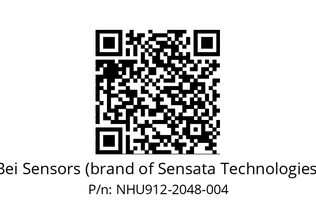  NHU9_12//2NJ9//02048M30//N6R//U0DA-- Bei Sensors (brand of Sensata Technologies) NHU912-2048-004