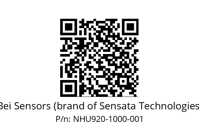  NHU9_20//5VM//M10//V3R040//U0D4-- Bei Sensors (brand of Sensata Technologies) NHU920-1000-001