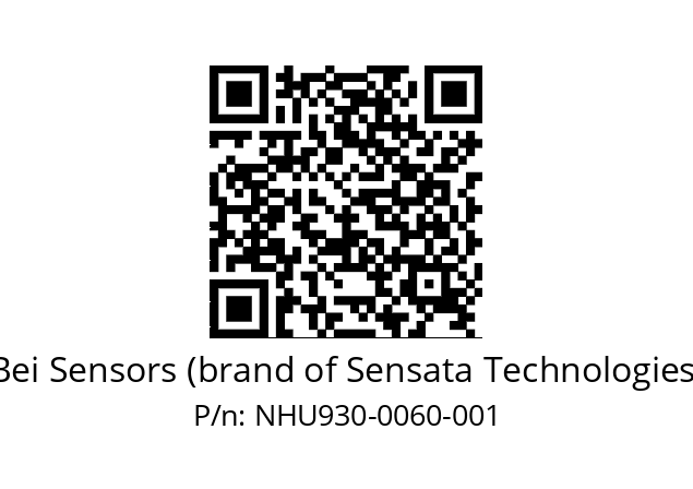  NHU9_30//5V2//D60//V3R020// Bei Sensors (brand of Sensata Technologies) NHU930-0060-001