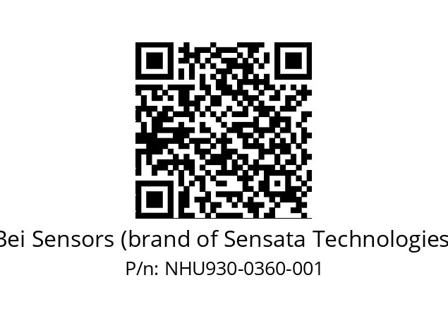  NHU9_30//5NI9//00360C50//N6R// Bei Sensors (brand of Sensata Technologies) NHU930-0360-001