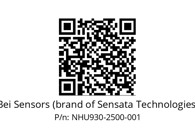  NHU9_30//5V2//M25//V3R020// Bei Sensors (brand of Sensata Technologies) NHU930-2500-001