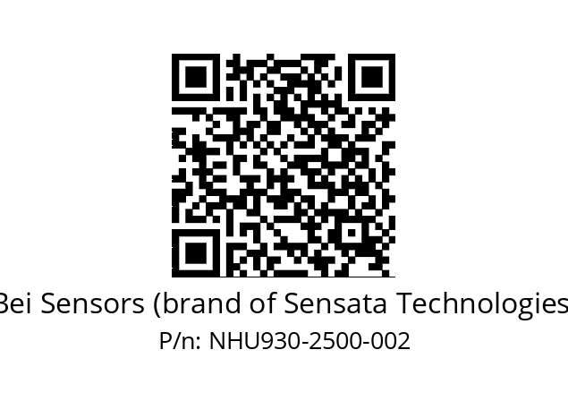  NHU9_30//5NC9//02500M20//N3R020// Bei Sensors (brand of Sensata Technologies) NHU930-2500-002