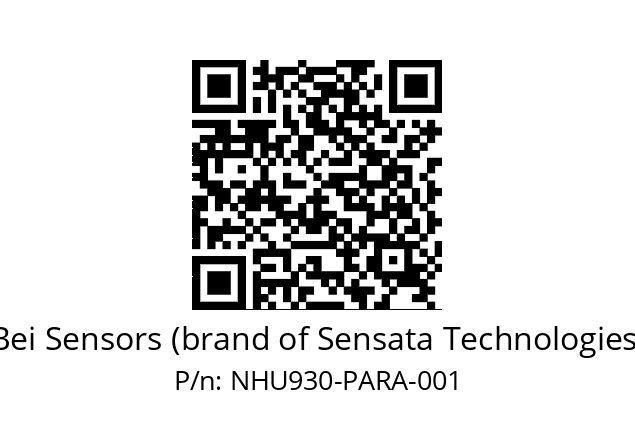  NHU9_30//5VP//PAR//V6R//--DA-- Bei Sensors (brand of Sensata Technologies) NHU930-PARA-001