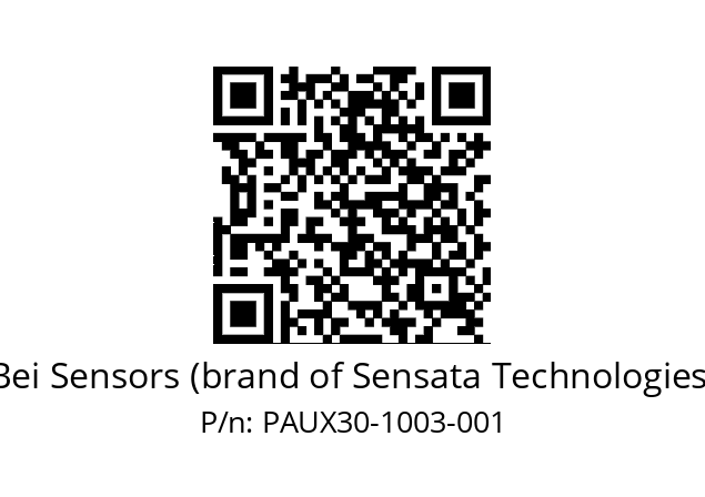  PAUX_30//PSSG//10B03D4//S5R100// Bei Sensors (brand of Sensata Technologies) PAUX30-1003-001