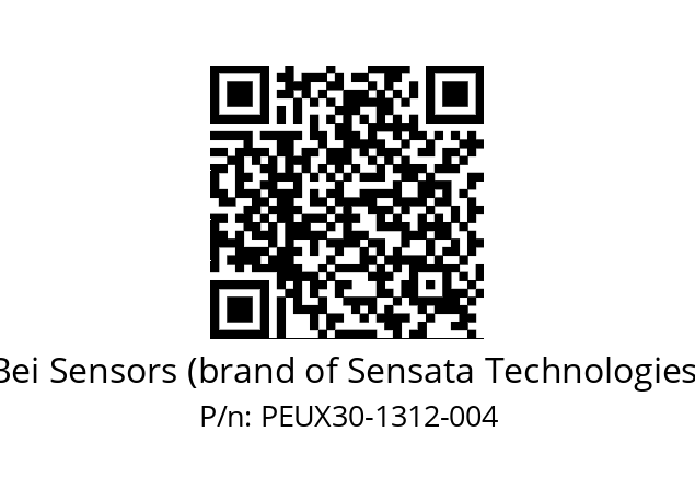  PEUX_30//PSPG//13B12D5//S5R030// Bei Sensors (brand of Sensata Technologies) PEUX30-1312-004