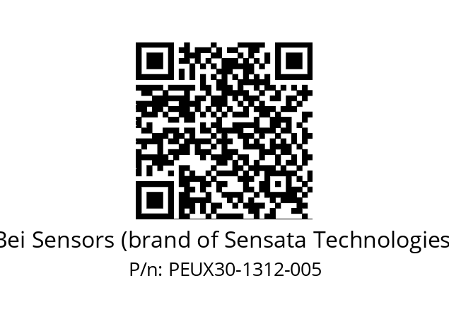  PEUX_30//PSPG//13B12D5//S5R150// Bei Sensors (brand of Sensata Technologies) PEUX30-1312-005