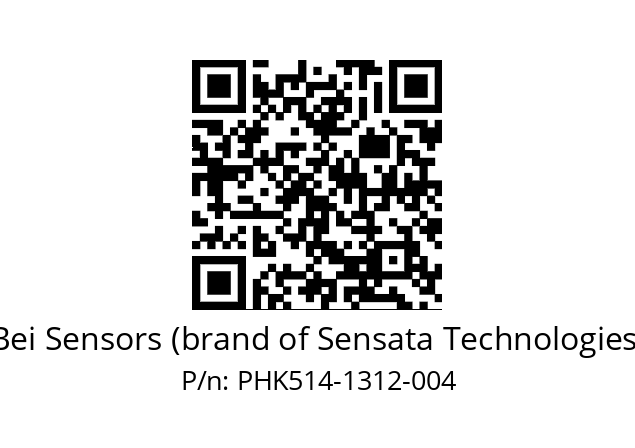  PHK5_14//PSSB//13B12D5//S6R// Bei Sensors (brand of Sensata Technologies) PHK514-1312-004