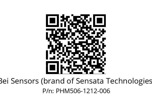  PHM5_06//PSSG//12B12D4//S5R020// Bei Sensors (brand of Sensata Technologies) PHM506-1212-006