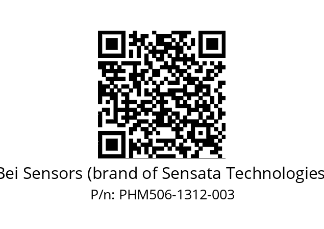  PHM5_06//PSSG//13B12D5//T6R//--03-- Bei Sensors (brand of Sensata Technologies) PHM506-1312-003