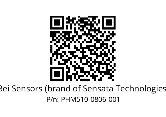  PHM5_10//PSSG//08B06D5//S6R// Bei Sensors (brand of Sensata Technologies) PHM510-0806-001