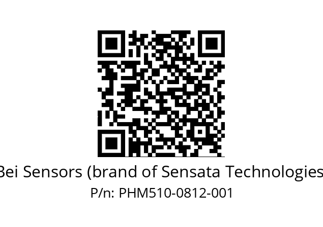  PHM5_10//PSSG//08B12D5//S6R// Bei Sensors (brand of Sensata Technologies) PHM510-0812-001