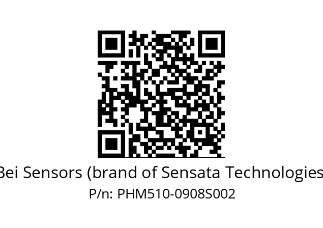  PHM5S10/01/5S6B//09B08//TCA010//--462Z Bei Sensors (brand of Sensata Technologies) PHM510-0908S002