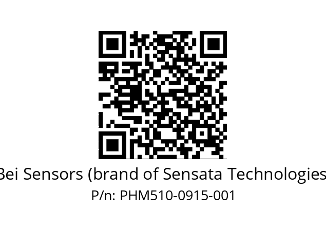  PHM5_10//5S6G//09B15//S3A050// Bei Sensors (brand of Sensata Technologies) PHM510-0915-001